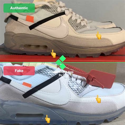 nike off white air max 90 black real vs fake|air max 90 white black.